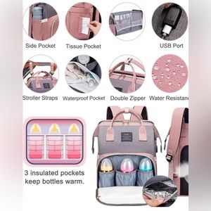 Pink Diaper Bag